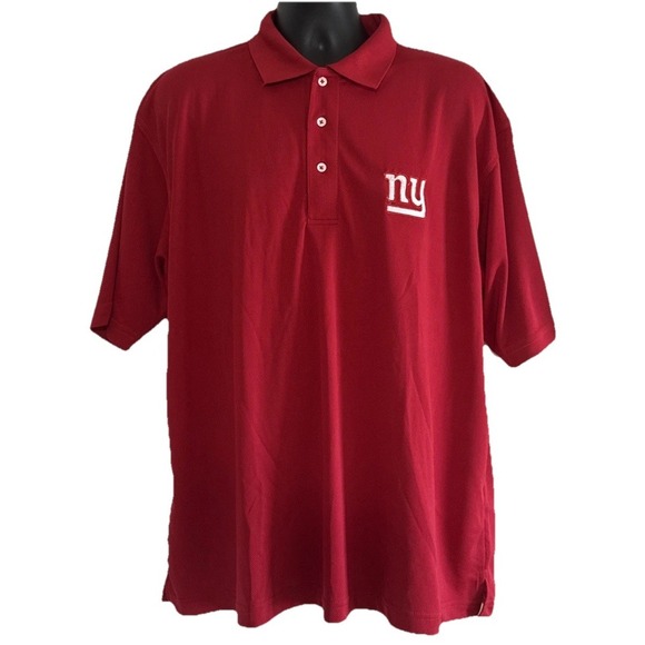 Other - NY NFL Team Apparel Red Collared Large Polo NWT